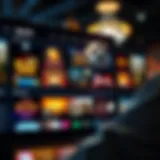 A dynamic interface of Spinit showcasing various game categories