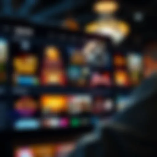 A dynamic interface of Spinit showcasing various game categories