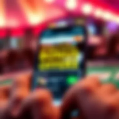 Attractive Bonus Offers on Casino Apps Promotional offers and bonuses displayed on a smartphone