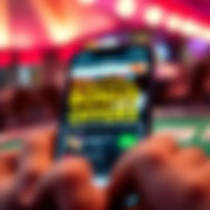 Attractive Bonus Offers on Casino Apps Promotional offers and bonuses displayed on a smartphone