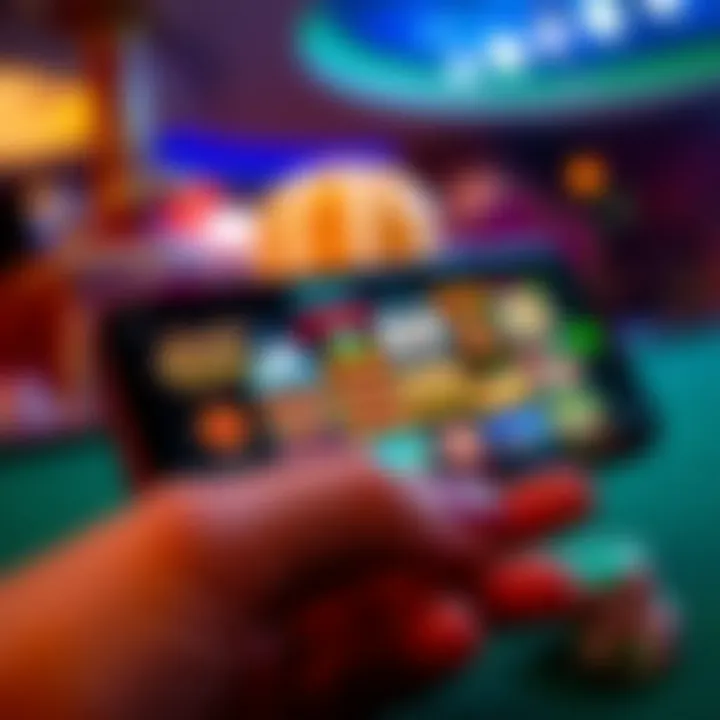 Diverse Casino Games on Mobile A diverse selection of casino games on a mobile device