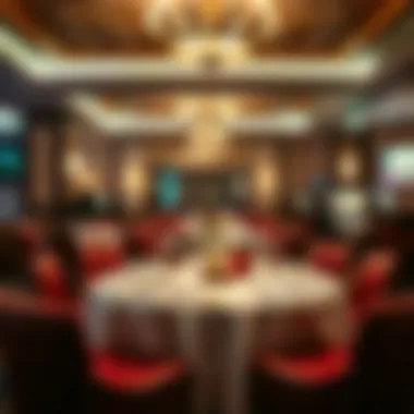 Elegant Dining Experience Elegant dining area with exquisite cuisine