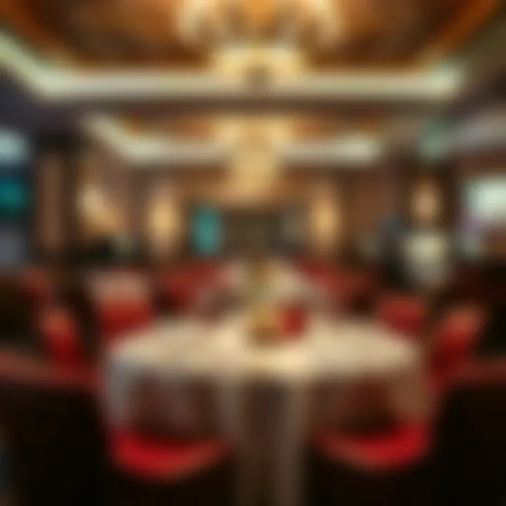 Elegant Dining Experience Elegant dining area with exquisite cuisine