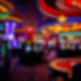 Luxurious gaming floor with vibrant atmosphere