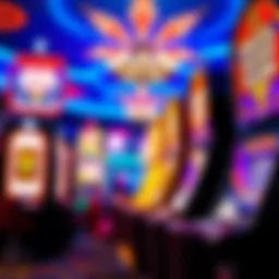 Vibrant slot machine display at Hollywood Casino St. Louis