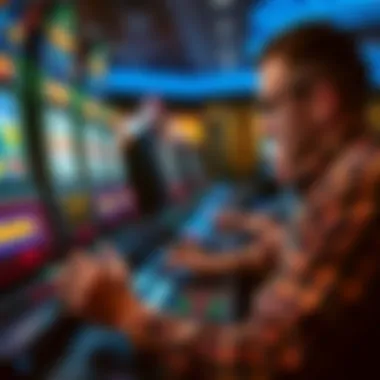 Strategic Gameplay in Video Poker A player engaged in strategic video poker gameplay