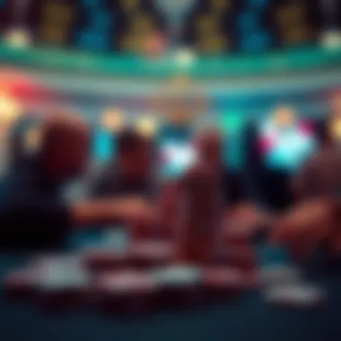 Abstract of Gambling Psychology Abstract representation of gambling psychology