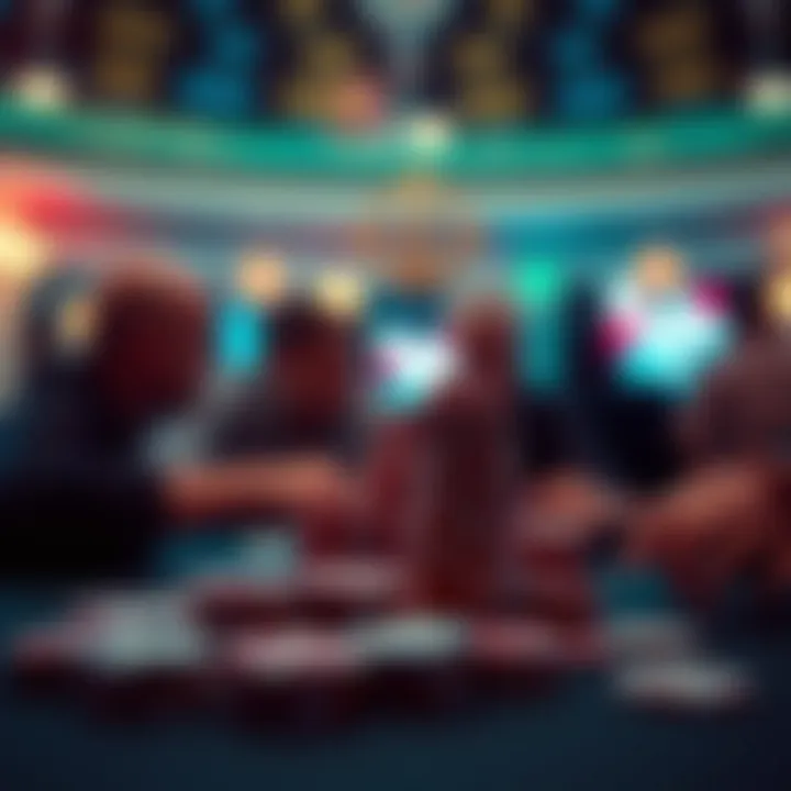 Abstract of Gambling Psychology Abstract representation of gambling psychology