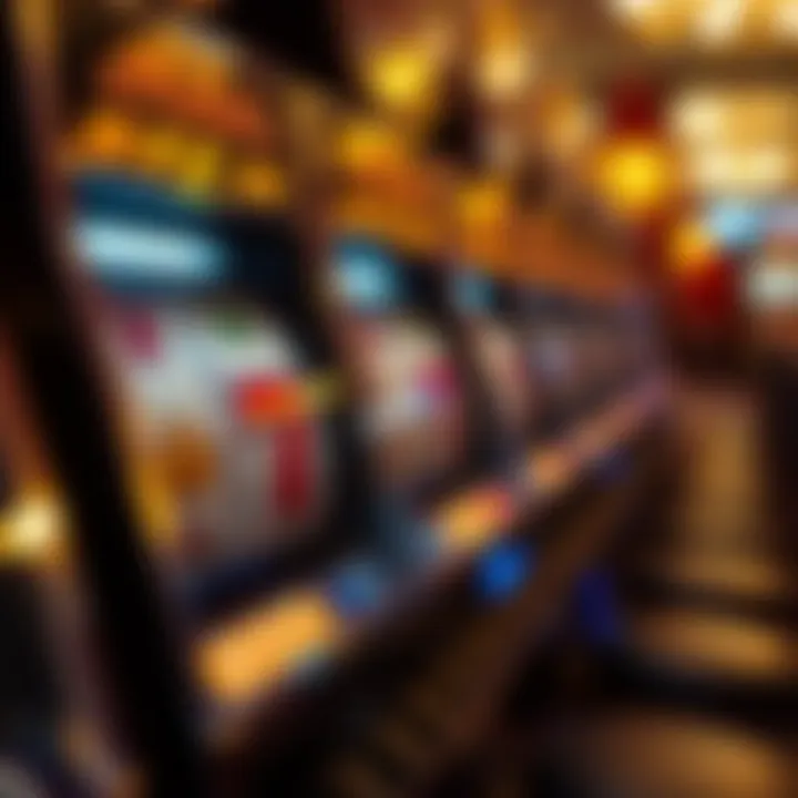 Close-Up of Slot Machine Reels A close-up of slot machine reels