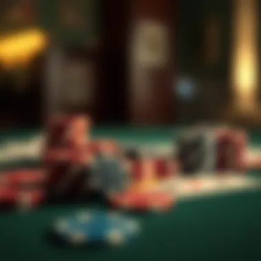 Mastering Strategy: The Essentials of Poker A close-up of poker chips and cards on a table, symbolizing strategy and skill.