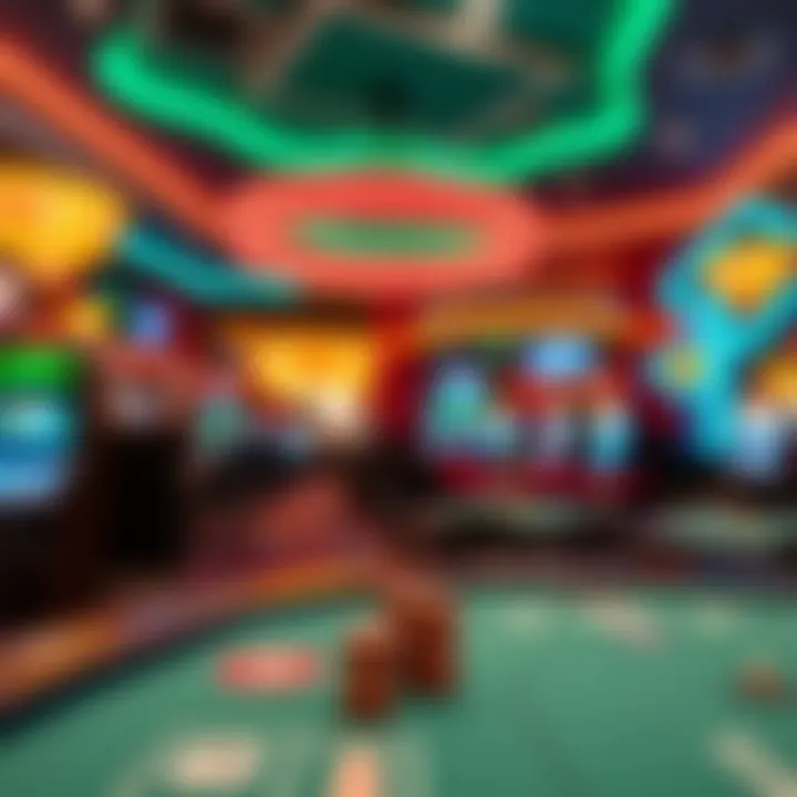 Stylish interior showcasing the lively ambiance of LINQ Casino