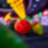 Fruit Symbols in Fruit Party Game Colorful fruit symbols representing the game mechanics