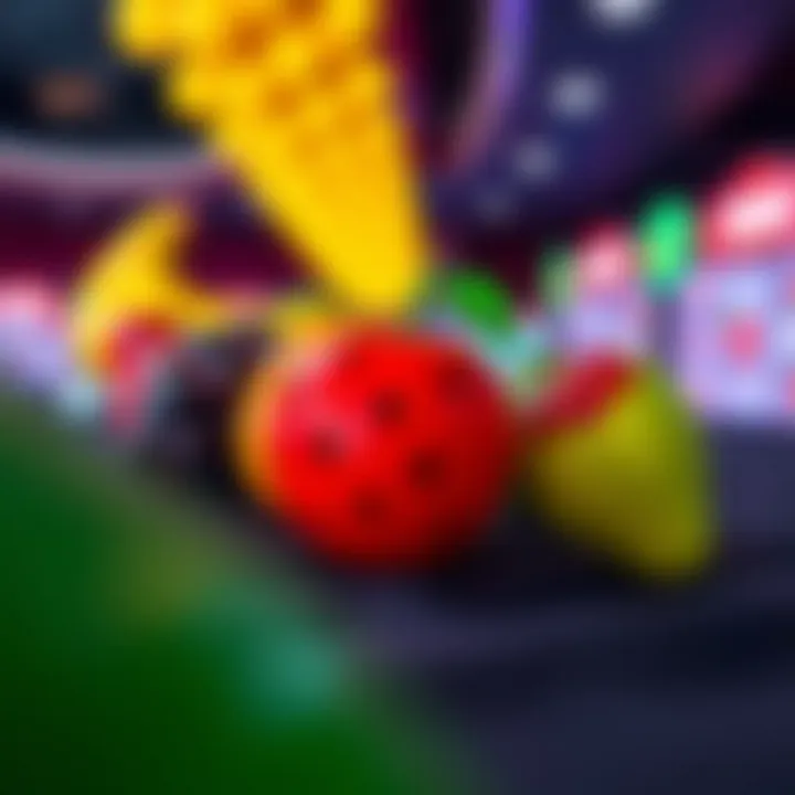 Fruit Symbols in Fruit Party Game Colorful fruit symbols representing the game mechanics