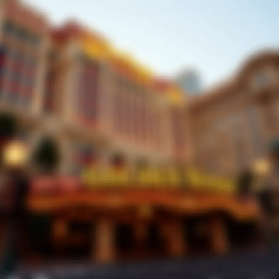 Exterior view showcasing the Golden Nugget's grand architecture