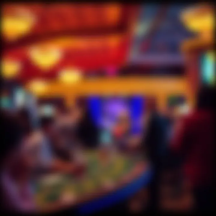 Vibrant entertainment scene showcasing live performances