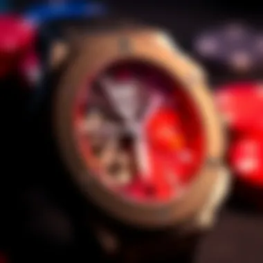 Close-Up of Hublot WPT Watch Dial Close-up of the Hublot WPT watch dial emphasizing its technological features