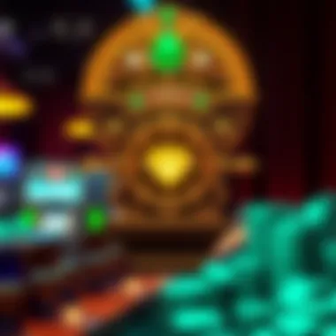 Intricate Design of Diamond Heist Theme Illustration of the intricate design elements of the diamond heist theme