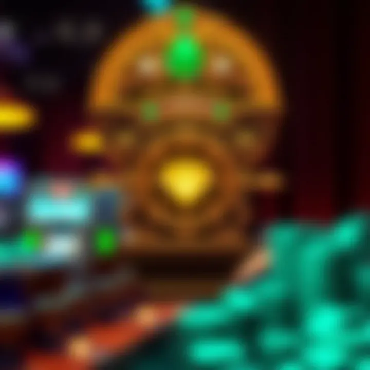 Intricate Design of Diamond Heist Theme Illustration of the intricate design elements of the diamond heist theme