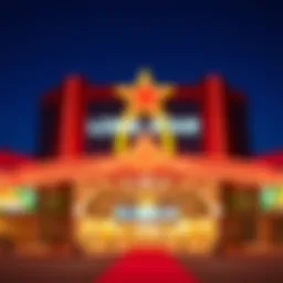 Exterior view of Lone Star Casino showcasing its vibrant entrance