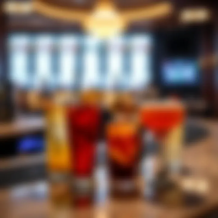 Wide selection of premium beverages at MGM Casino Bar