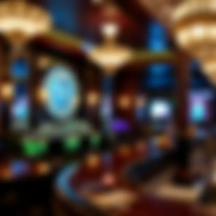 Elegant design elements of the MGM Casino Bar