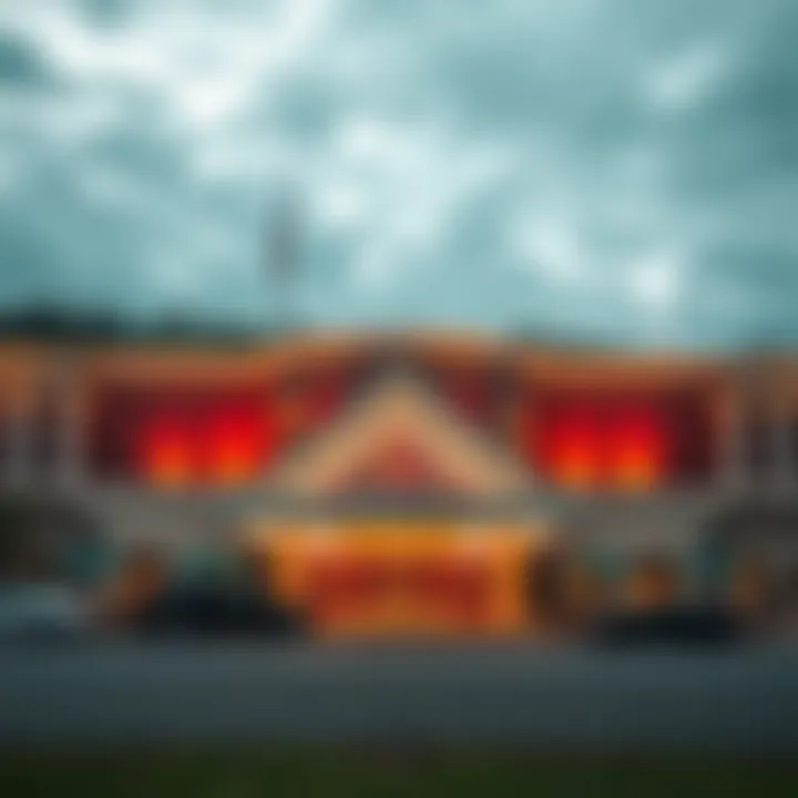 Exterior view of the new casino in Greensburg