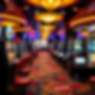 Diverse Gaming Experience A vibrant gaming floor filled with diverse gaming options and excitement