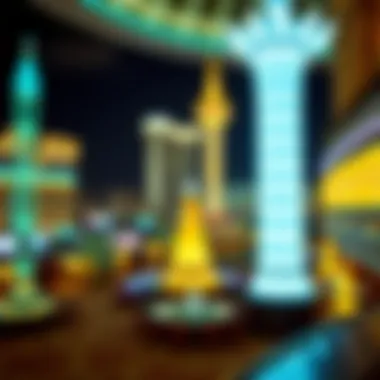 Dazzling Night View A beautiful casino view at night with dazzling lights