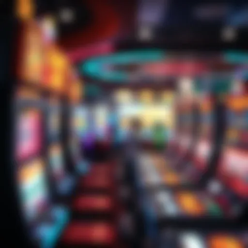 The Thrill of Big Fish Casino Games Vibrant casino gaming environment showcasing a variety of slot machines