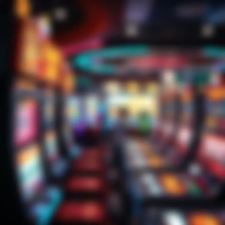 The Thrill of Big Fish Casino Games Vibrant casino gaming environment showcasing a variety of slot machines