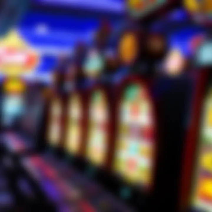 Digital Interface of Slot Machines Close-up of a digital slot machine interface