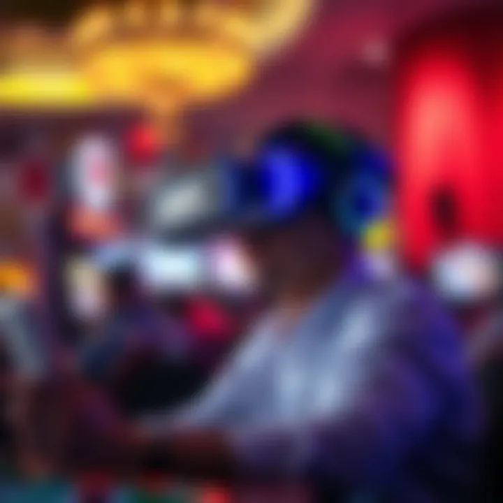 Future Trends in VR Gaming Concept illustration of future trends in virtual reality gaming