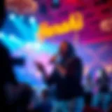 Vibrant live performance at Harrah's showcasing theatrical talent