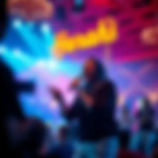 Vibrant live performance at Harrah's showcasing theatrical talent