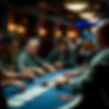 The Thrill of the Game Engaged players at a poker table