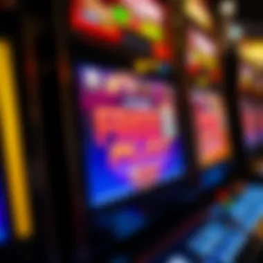 Gaming Machine with Free Play Promotion A close-up of a gaming machine with a free play promotion displayed