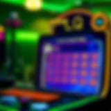 Interactive Trivia Game with Cash Rewards Engaging trivia game interface with cash prizes displayed