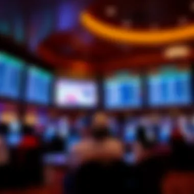 Diverse Betting Options at Tropicana Sports Book Diverse betting options displayed on large screens in the Sports Book
