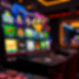 A sleek digital interface of a virtual casino showcasing various games.