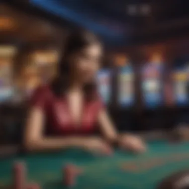 Innovative Online Gambling Technology A futuristic view of online gambling technology highlighting advanced algorithms and user-friendly design.