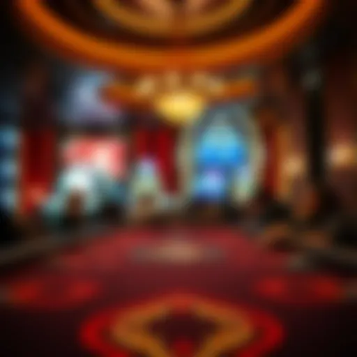 The Allure of High Stakes Gaming A luxurious gaming table with high stakes