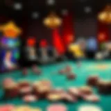 A visual representation of various online gambling games