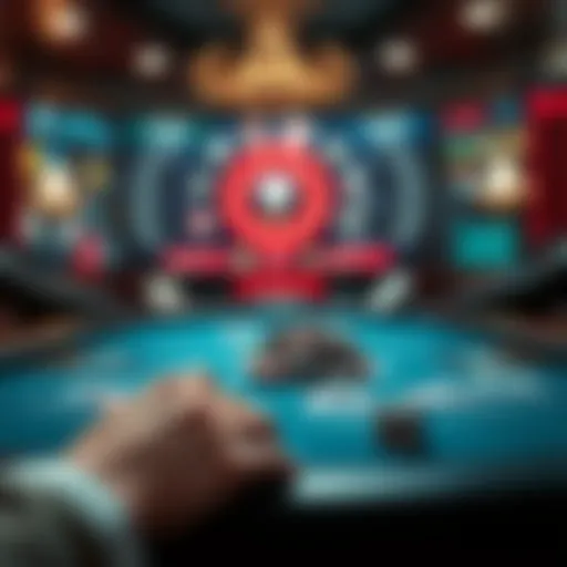 Visual representation of a user-friendly poker interface