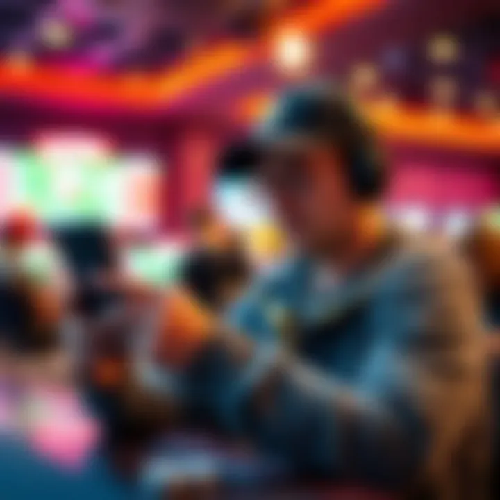 A customer engaging with a sportsbook on a mobile device