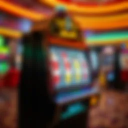 A futuristic slot machine showcasing advanced technology