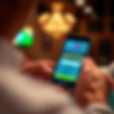 Mobile Betting Experience at Jack Casino A close-up of a smartphone displaying the Jack Casino sports betting app in use.