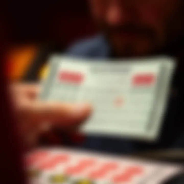 The Excitement of Scratching Off An illustration of a person scratching a lottery ticket revealing potential winnings