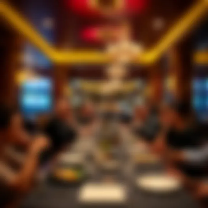 Guests enjoying a meal at Lago Casino's fine dining restaurant