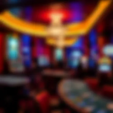 Inside view of the gaming floor with vibrant atmosphere