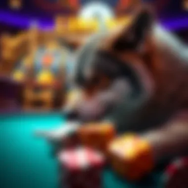 Gameplay Mechanics of Lunar Wolf Casino Slots An engaging gameplay screen illustrating bonus features and mechanics